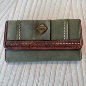 boc Olive and Brown Wallet